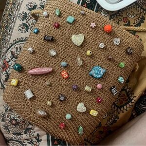 Hippie dippy bead bags - hand sown, custom